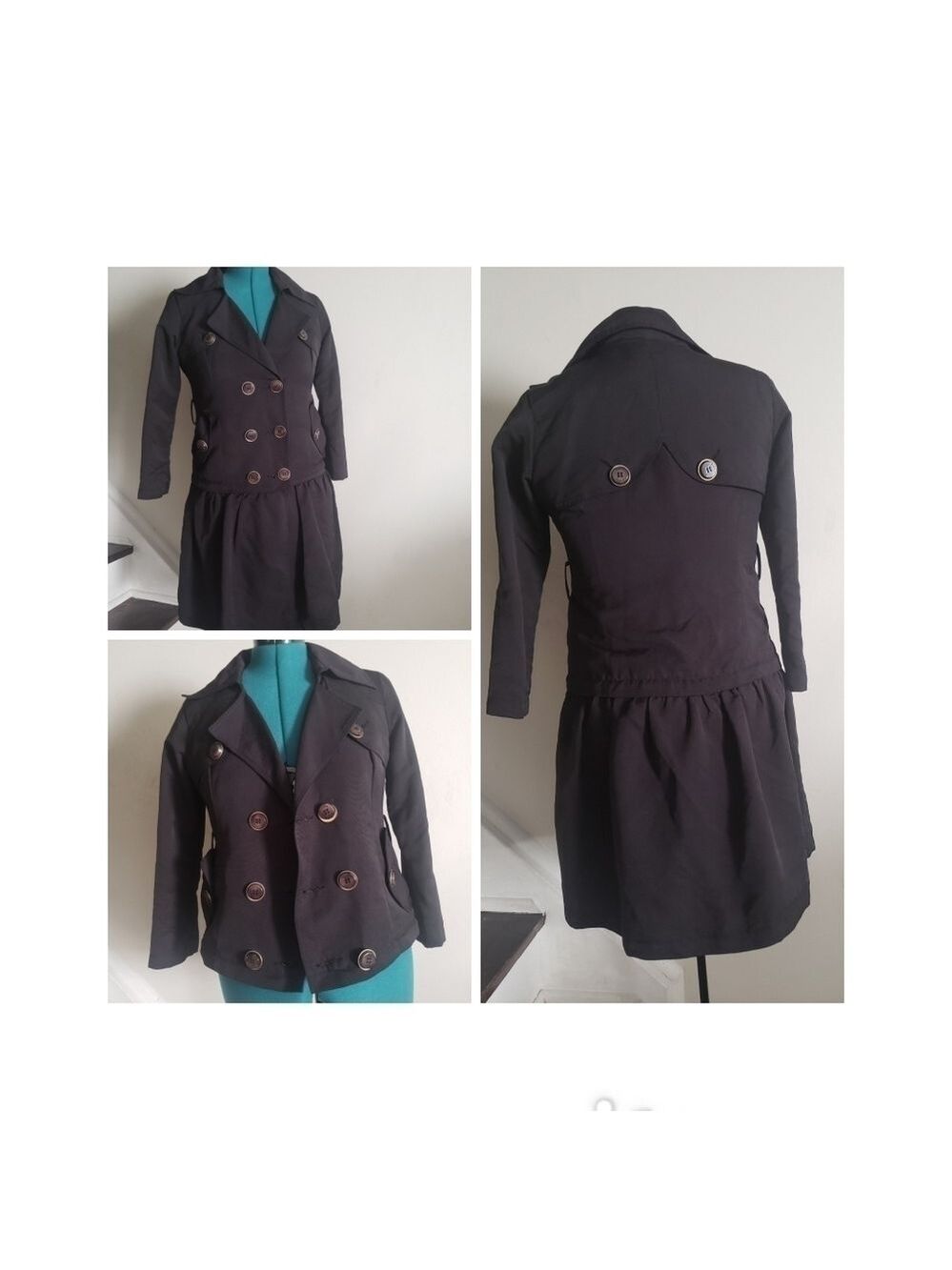 Pinko Detachable Skirt Trench Coat